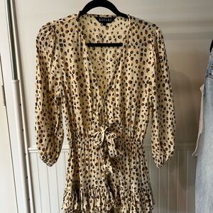 Kivari Animal Print Wrap Dress